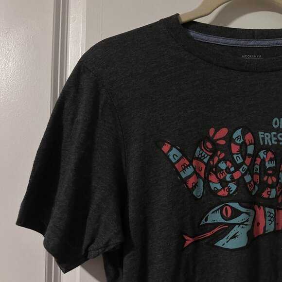 Volcom Michael Sieben Fresh Cuts Snake Gray Short Sleeve T-Shirt Men's Sz Small - Picture 6 of 16